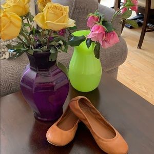 Camel Tory Burch ballet flats